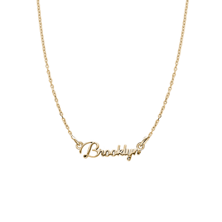 14k gold name necklace